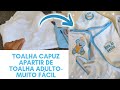 PAP/Como fazer toalha capuz usando toalha normal de adulto