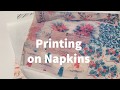 Printing on Napkin