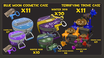 (TF2) Unboxing 69 Cosmetic Cases. (2 Unusuals and 1 Unusualifier)