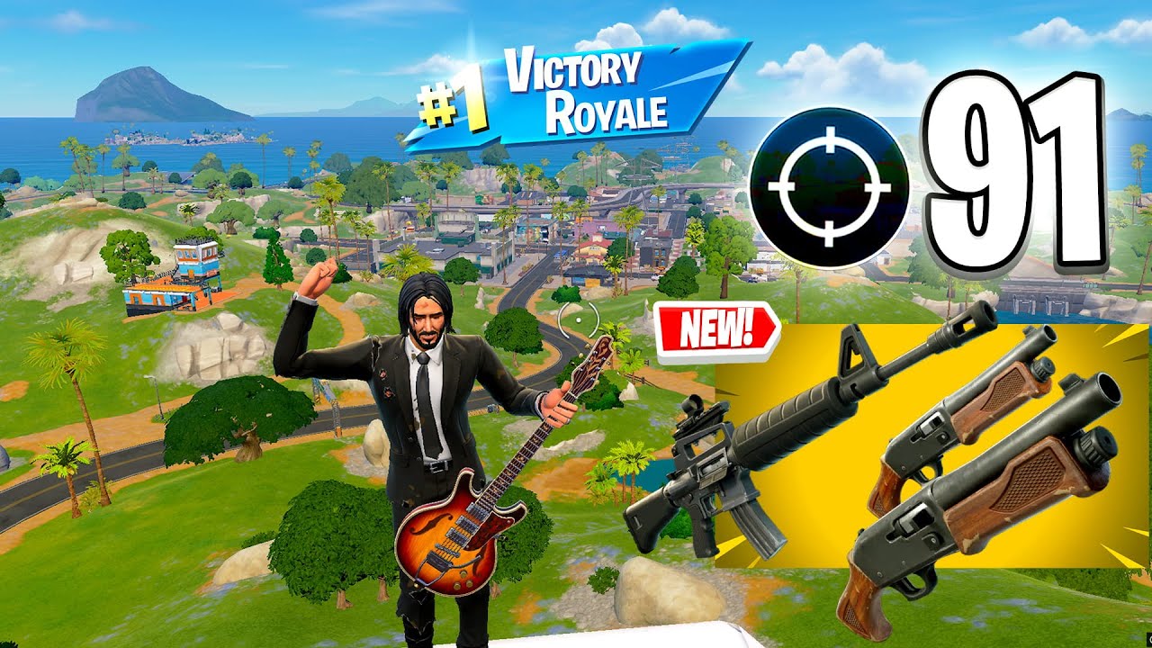 91 Elimination  "Zero Build" Gameplay Wins (NEW Fortnite Chapter 7 Season 1 PC)