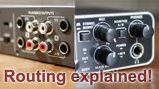 Behringer UMC404HD | Audio Routing Explained