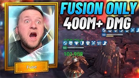 400M+ Damage Using ONLY Fusion Champions?! UNM Clan Boss Challenge - Raid Shadow Legends