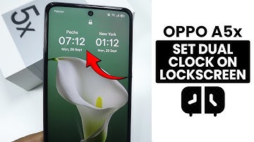 How to Set Dual Clock on Lock Screen in Oppo A5x
