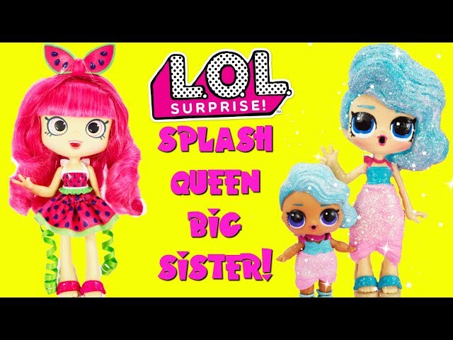 Lol Surprise Splash Queen Gets A Big Sister Diy Shopkins Shoppie Doll Pippa Melon Custom