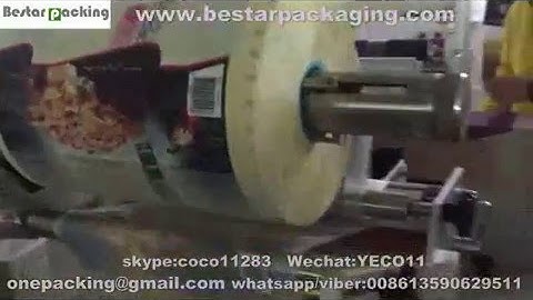 Bestar packaging machine how to set up the roll film,install the packaging material film