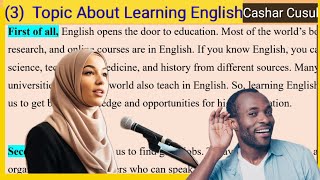 (3) Topic About Learning English || English To Somali