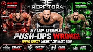 Stop Doing Push Ups Wrong | Fix Shoulder Pain & Build Perfect Chest Form