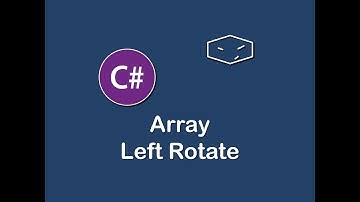 array left rotate in c#