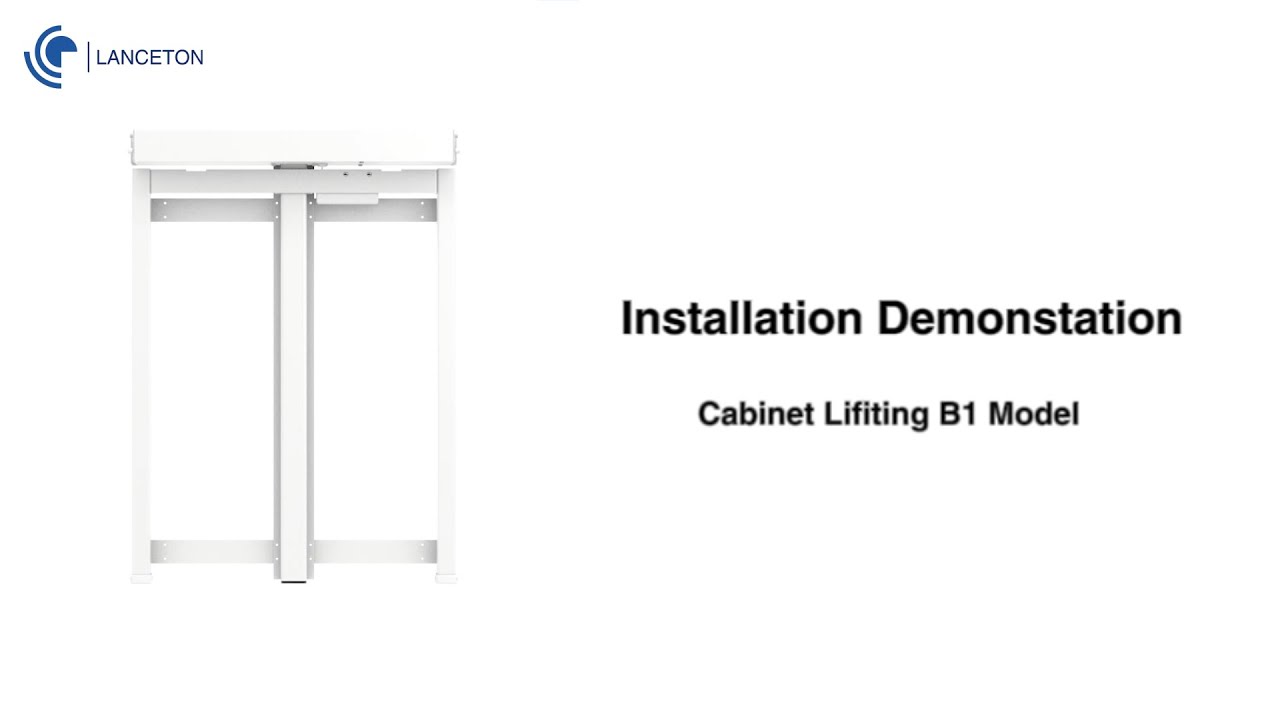 Lanceton | Kitchen Cabinet Lifting Systems B1 Model Installation Demonstration