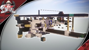 Minecraft: WW2 Fairey Swordfish Mk.II | Torpedo Bomber Tutorial (In-Flight Version)