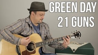 Video thumbnail of "Green Day 21 Guns Guitar Lesson + Tutorial"