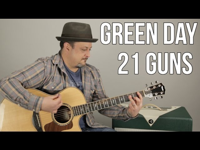 Green Day 21 Guns Guitar Lesson + Tutorial class=