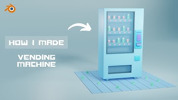Blender ✨ - How I Made Vending Machine ❄️ (Timelapse)