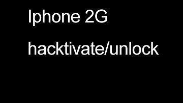 Iphone 2g sim unlock activate 2018