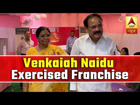 Venkaiah Naidu Exercises Franchise In Phase 6 Polling