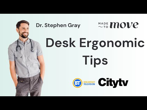 Desk Ergonomic Tips from your Chiropractor on Breakfast Television