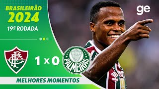 Thumbnail for FLUMINENSE 1 X 0 PALMEIRAS | MELHORES MOMENTOS | 19ª RODADA BRASILEIRÃO 2024 | ge.globo