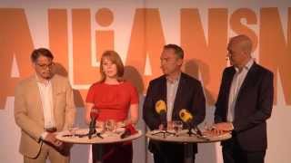 Pressträff med partiledarna i Almedalen