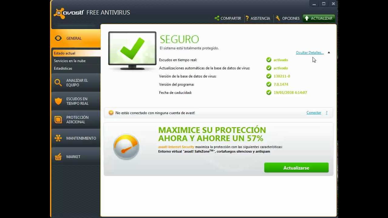 descargar avast gratis para windows 7 hasta 2038