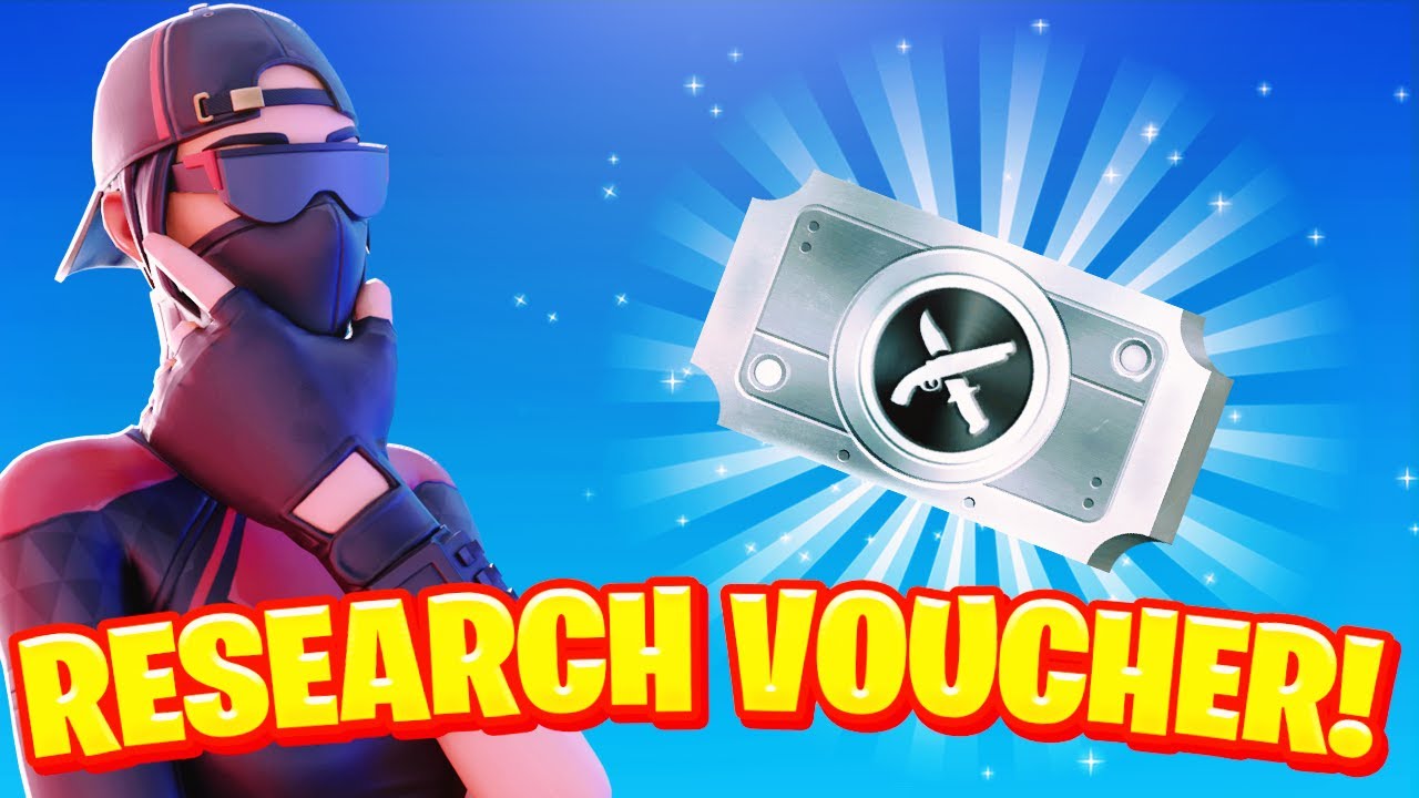 fortnite how to get weapon research voucher