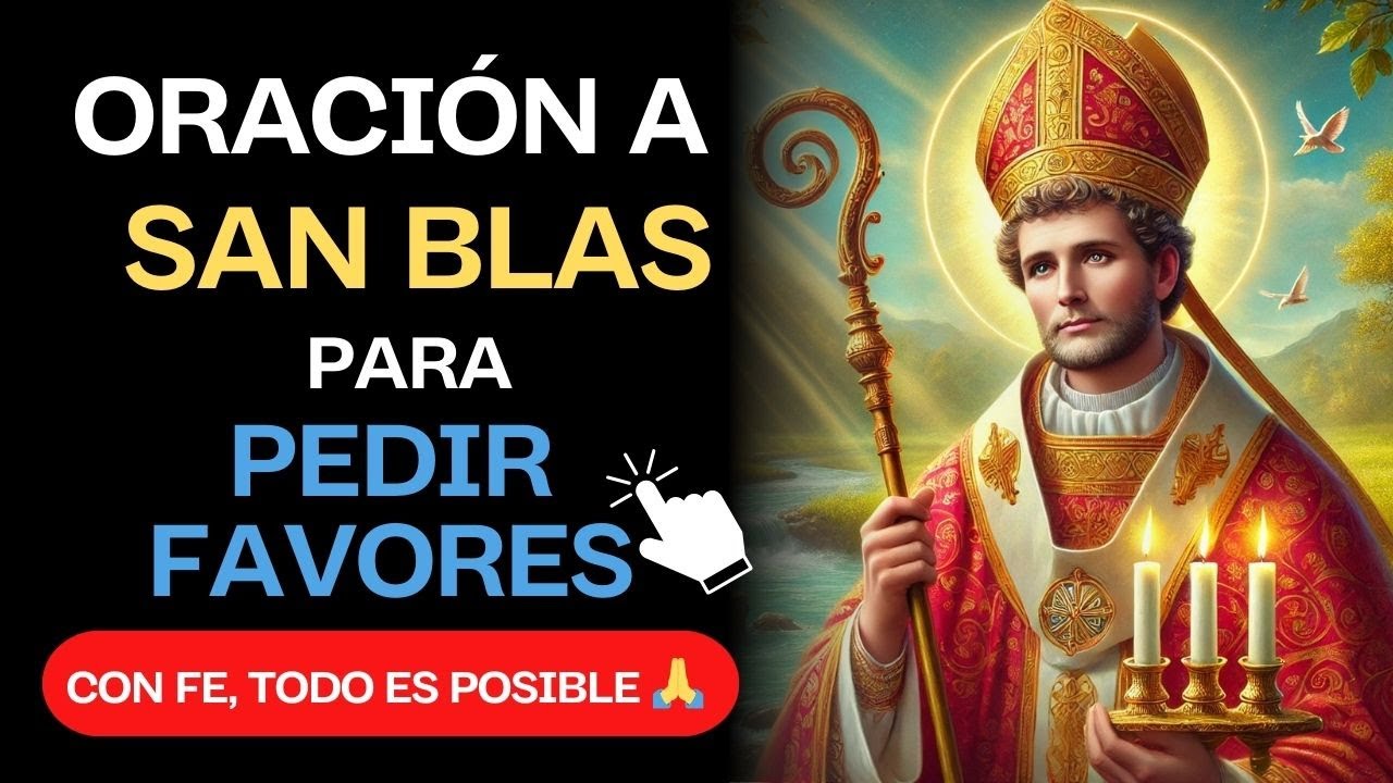 🙏🕊️ Oración a San Blas para pedir favores - YouTube