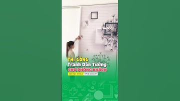 Thi công tranh dán tường 3d phòng khách khổ lớn #shorts #tranhdantuong