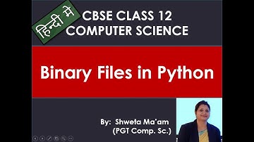 Binary Files in Python #pythonforclass12 #pythonforbeginners #pythontutorial #pythonprogramming