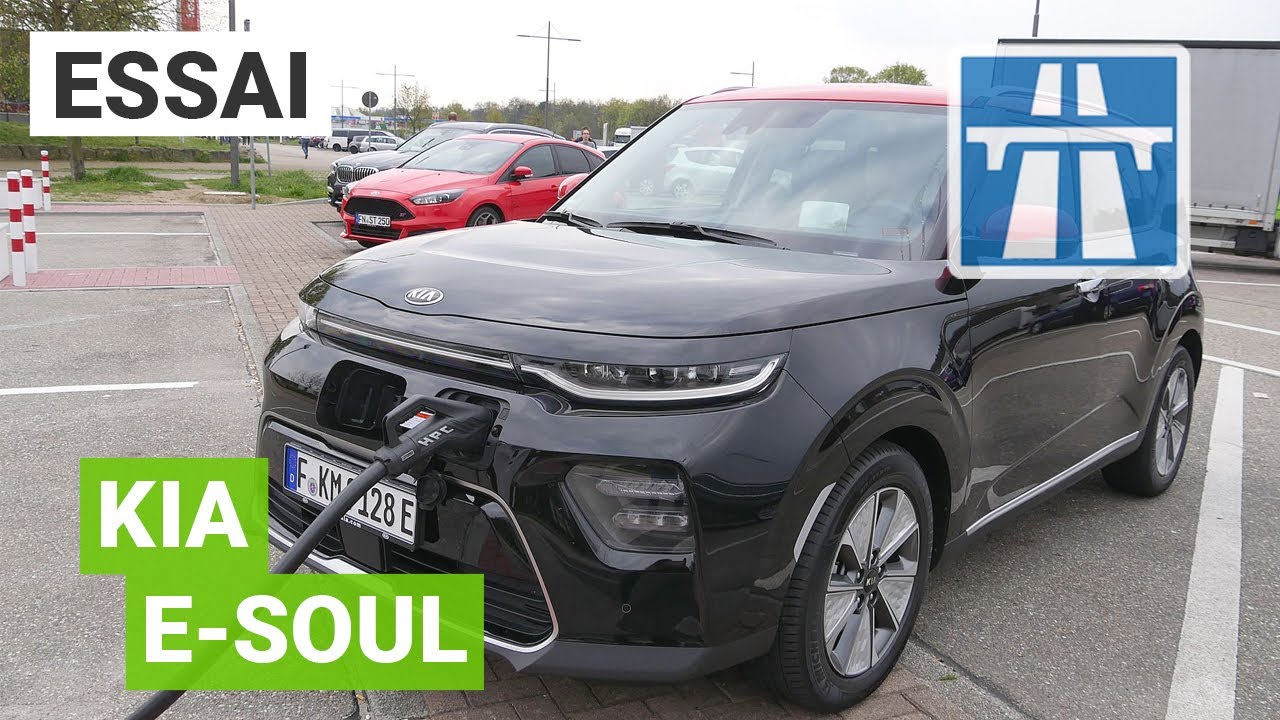 Essai du KIA e SOUL sur autoroute ALLEMANDE