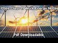 Work Energy Notes Class 11 CBSE Physics  | Pdf Download