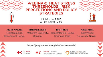 Webinar: Heat Stress Thresholds, Risk Perceptions and Policy Strategies