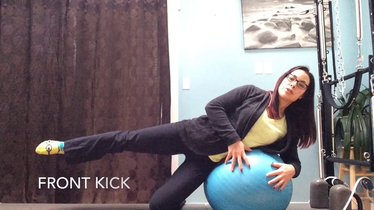 Stability Ball Side Kick Series