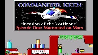 Commander Keen 1 (1991, MS-DOS) - Marooned on Mars (Full Longplay)[720p60]