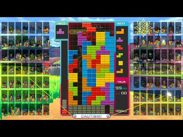Tetris 99 ポケモンソード シールド カスタムテーマ制覇する Pokemon Sword And Shield Theme Youtube