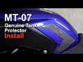 Yamaha MT-07 Genuine Tank Protector (Pad) Install