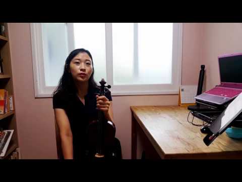 스즈키1권 바흐 미뉴에트2번 초급 바이올린레슨 기초 바이올린 배우기