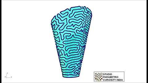 3D DIFFERENTIAL GROWTH ON SURFACE GRASSHOPPER, KANGAROO STUDIO PARAMETRIC CURIOSITY, AR.GAURAV GOEL