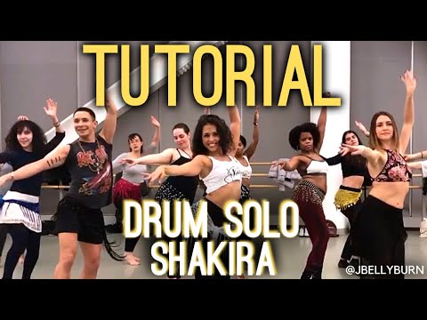 TUTORIAL | "Ojos Asi" Shakira Drum Solo Choreography taught by @JBELLYBURN