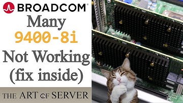 Many Broadcom 9400-8i not working (fix inside) | no heartbeat rapid LED blinking