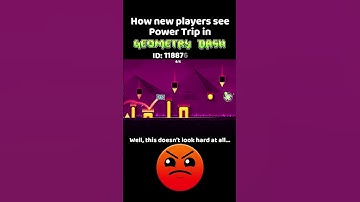 How New Players See Power Trip in Geometry Dash! #shorts