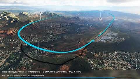 Microsoft Flight Simulator 2020 - Traffic Pattern - Circling Landing Course Sedona Arizona