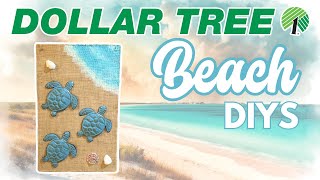 🏝️ Beach, Please! 7 NEW Dollar Tree Coastal DIYS & Hacks for Summer Decor 2024