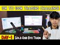 Day 1 | 10k To 100k Trading Challenge | Trade With Ritesh