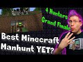 Minecraft speedrunner vs 4 hunters grand finale reaction dreams best minecraft manhunt
