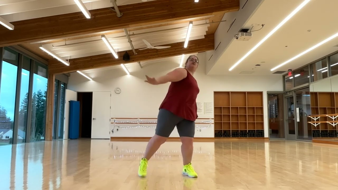 Aqua Zumba to “That’s What I Like” by Flo Rida