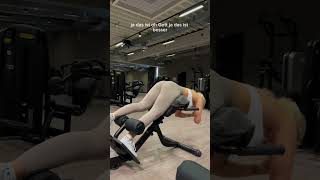 Einbeinige Hyerextensions？! Das musste ich ausprobieren!!! #glutesworkout #gymtips #gymtok #gymvlog
