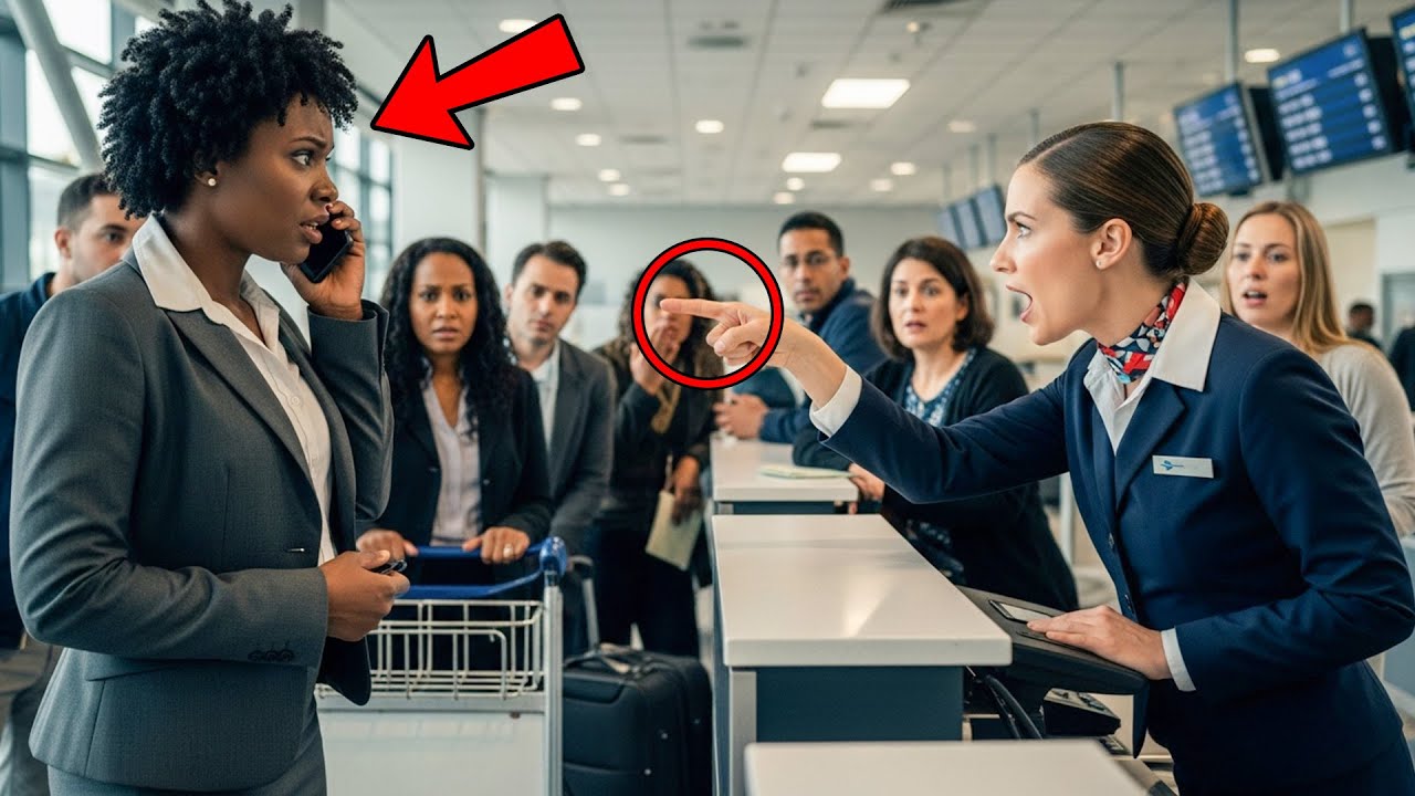 Gate Agent Denied a Black CEO Entry to First Class — Her Phone Call Froze the Airport...
