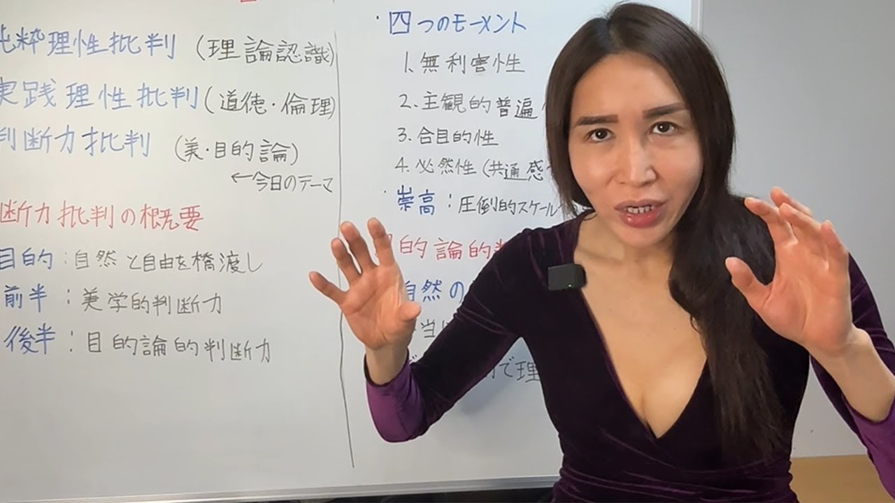 判断力批判】カント著の美学と目的論を総まとめ - YouTube
