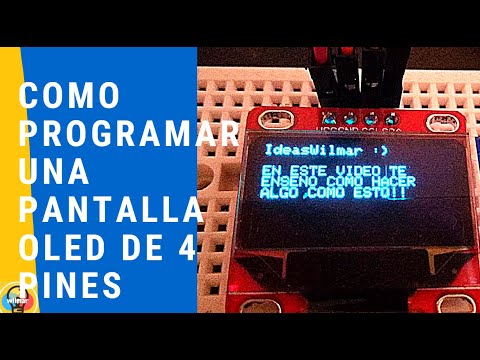 Como programar una pantalla oled de 4 pines 128x64" facilito_IdeasWilmar