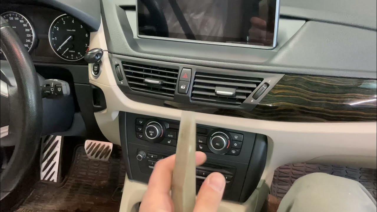 Как снять магнитолу бмв х1 Bmw x1 как снять штатную магнитолу. DRIVE2