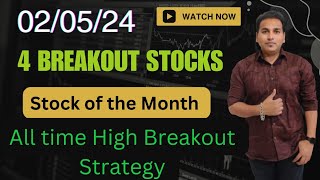 Top 4 Breakout stocks for tomorrow | 02/05/24 | swing stocks for tomorrow | intraday stocks tomorrow